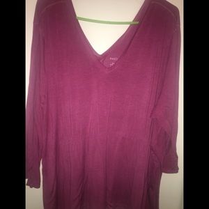 Long sleeve purple shirt